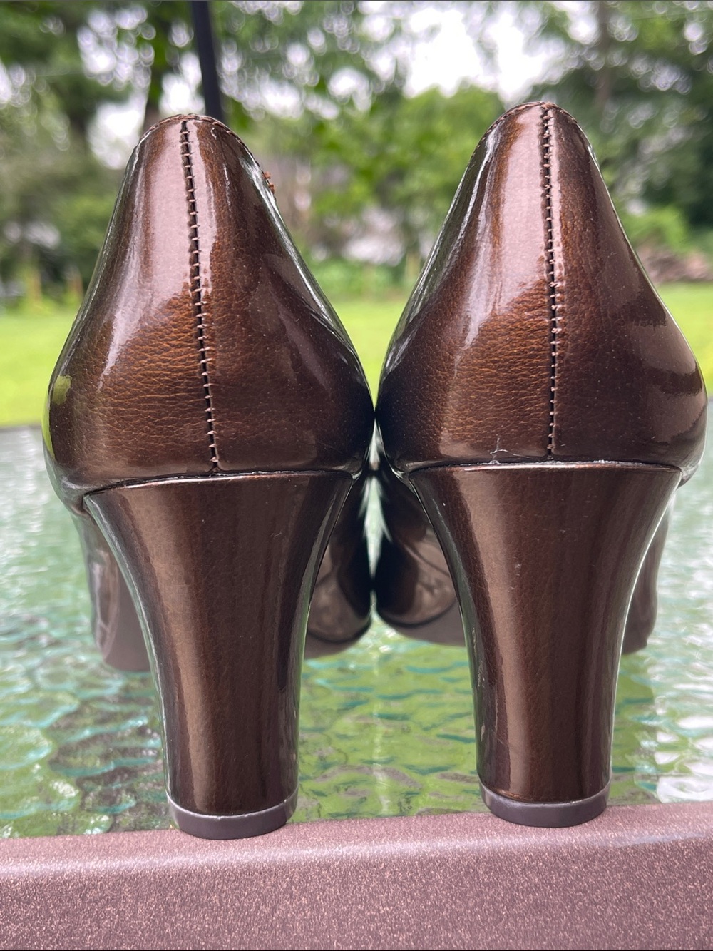 NWOT Etienne Aigner “Haven” Bronze Pumps  9M - Picture 6 of 14
